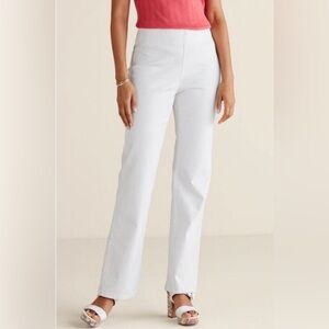 Soft Surroundings White High-Waisted Pants - Sz M